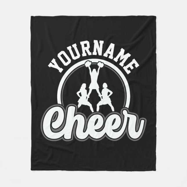 Couverture Polaire NOM personnalisé Cheer Team Varsity Pom-pom girl (Devant)