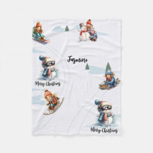 Couverture Polaire Nom personnalisé Fleece Blanket