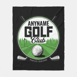 Couverture Polaire NOM personnalisé Golfing Pro Golf Club Player