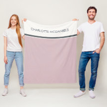 Nom personnalisé simple rose moderne
