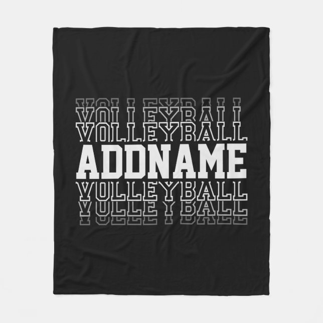 Couverture Polaire NOM PERSONNALISÉ Vanisant Volleyball Logo Joueur d (Devant)