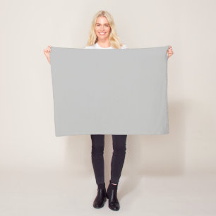 Couverture Polaire Nom répétitif personnalisé gris clair