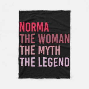 Couverture Polaire Norma La Femme Mythe Légende Nom personnalisé Birt