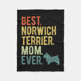 Couverture Polaire Norwich Terrier Maman toujours Amoureux de les chi