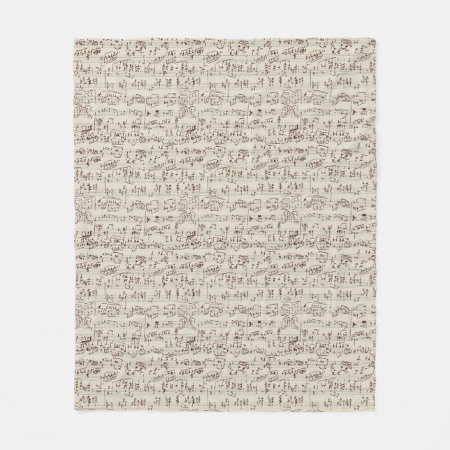 Couverture Polaire Notes de musique (Devant)