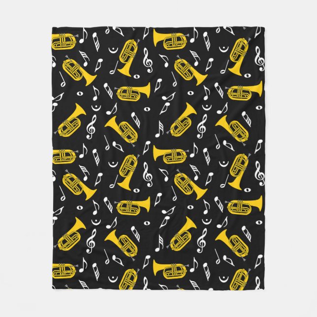 Couverture Polaire *Notes de musique Baritone Marching (Devant)