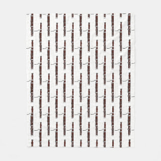 Couverture Polaire Notes de musique de basson Bassoniste Musicien de