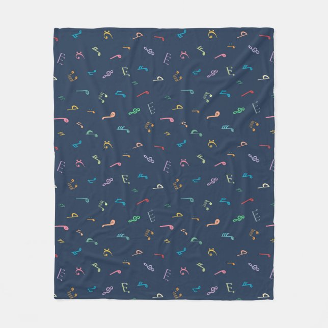 Couverture Polaire Notes musicales (Devant)
