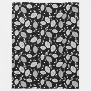 Couverture Polaire Notes musicales Footballs