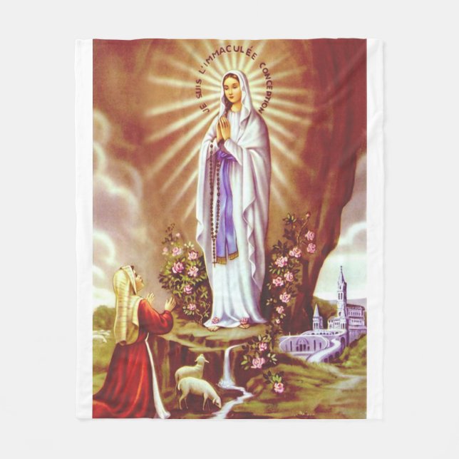 Couverture Polaire Notre Dame de Lourdes (Devant)