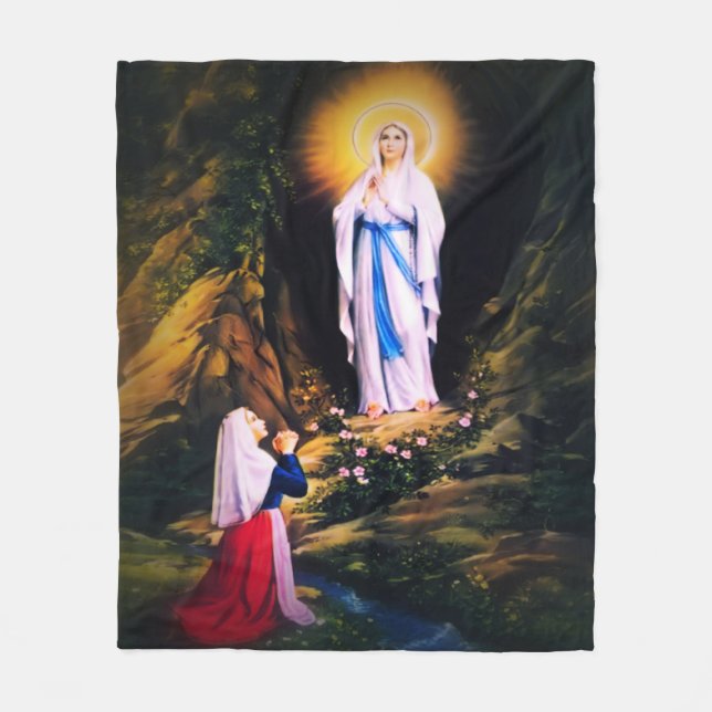 Couverture Polaire Notre Dame de Lourdes (Devant)