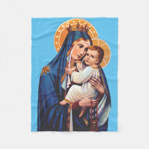 Couverture Polaire Notre-Dame du Mont-Carmel Art dévotionnel