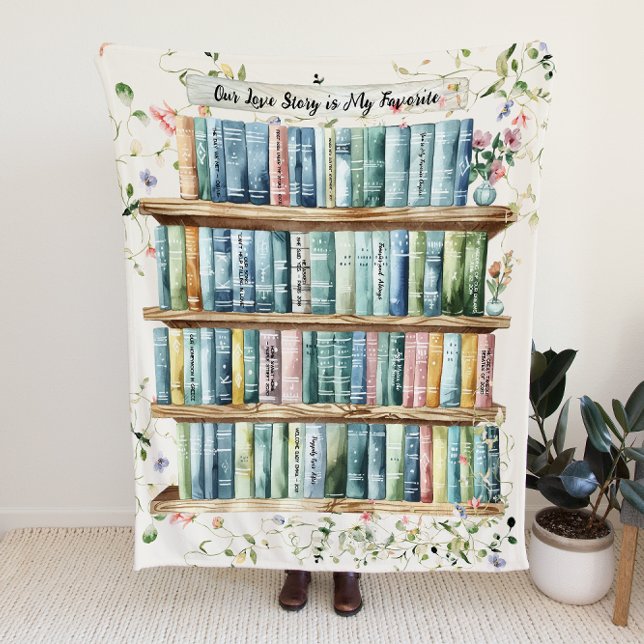 Couverture Polaire Notre histoire d'amour dans les livres | Couples p (Créateur téléchargé)