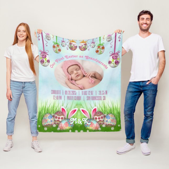 Couverture Polaire Notre première Pâques en photos de grands-parents  (En situation)
