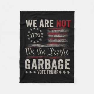 Couverture Polaire Nous ne sommes pas Garbyge Votétrump 2024 partisan