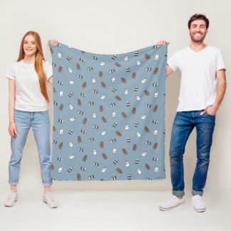 Couverture Polaire Nous Ours nu - Ours en verre soleil Motif