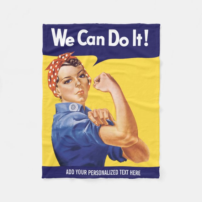 Couverture Polaire Nous pouvons le faire ! Rosie la riveteuse (Devant)