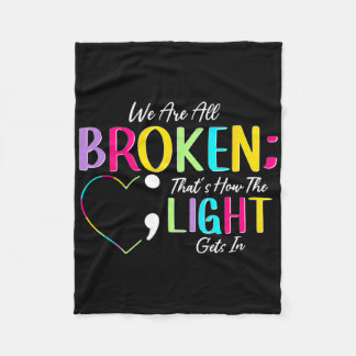 Couverture Polaire Nous Sommes Tous Des Coeurs Colorés Augmenter La S