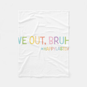 Couverture Polaire Nous Sortons Enseignants Joyeux Dernier Jour De L'