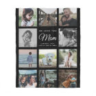 NOUS VOUS AIMONS MOM Famille Photo Collage Noir