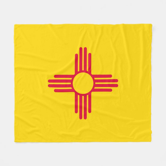 Couverture Polaire Nouveau-Mexique État Drapeau (Devant (Horizontal))