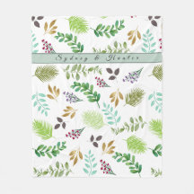 Nouveaux mariés Aquarelle Botanique Blanche polair