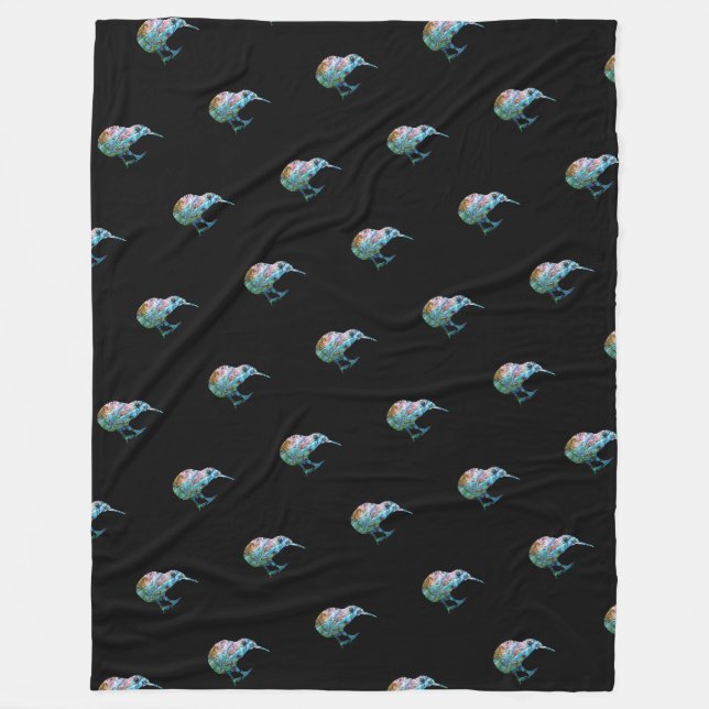COUVERTURE POLAIRE NOUVELLE-ZÉLANDE KIWI SIMPLE PAUA (Devant)
