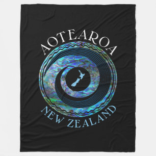 COUVERTURE POLAIRE NOUVELLE ZÉLANDE PAUA KORU ANNEAUX