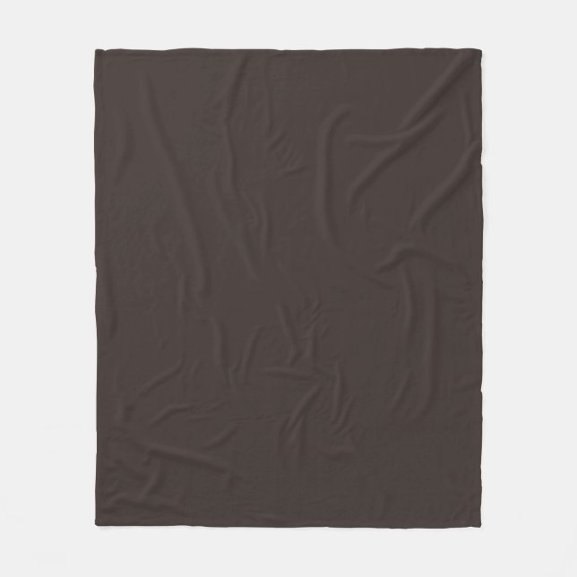 Couverture Polaire Noyer solide, Brown, (Devant)