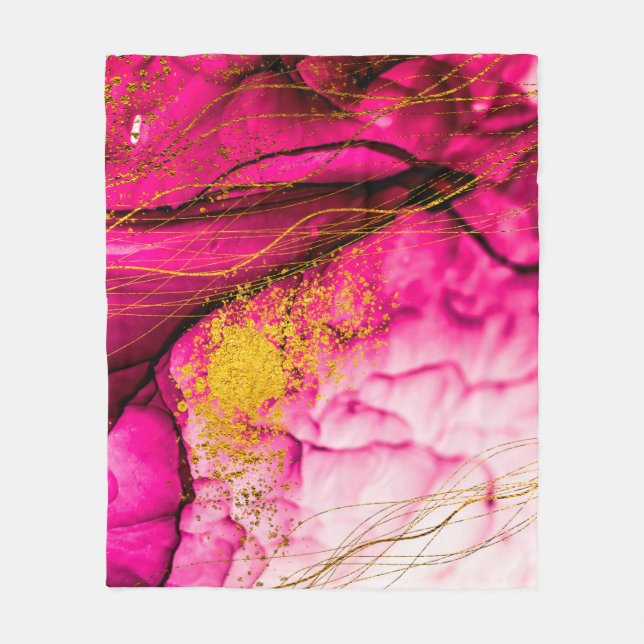 Couverture Polaire Nuages Abstraits-ART. Une créativité transparente. (Devant)