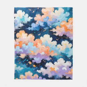 Couverture Polaire Nuages en mouvement