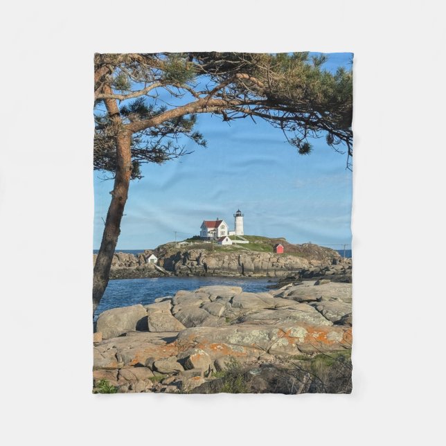 Couverture Polaire Nubble Lighthouse Fleece Blanche (Devant)