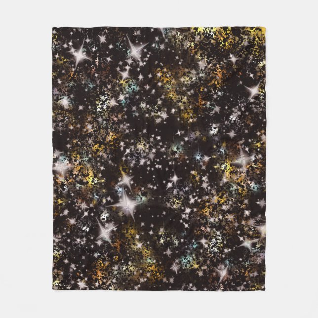 Couverture Polaire Nuit étoilée de Galaxy (Devant)