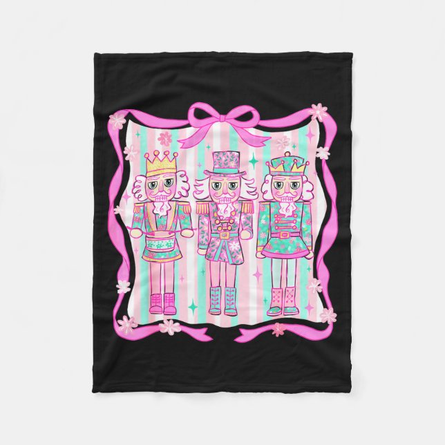 Couverture Polaire Nutcracker Coquette Nk Bow Xmas Holiday Merry Chri (Devant)