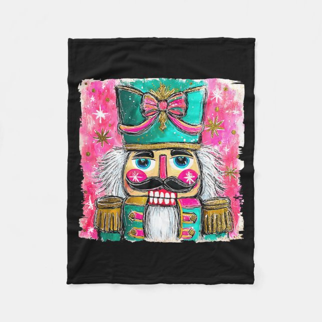 Couverture Polaire Nutcracker Nuts Xmas Pajamas Holiday Christmas Wat (Devant)