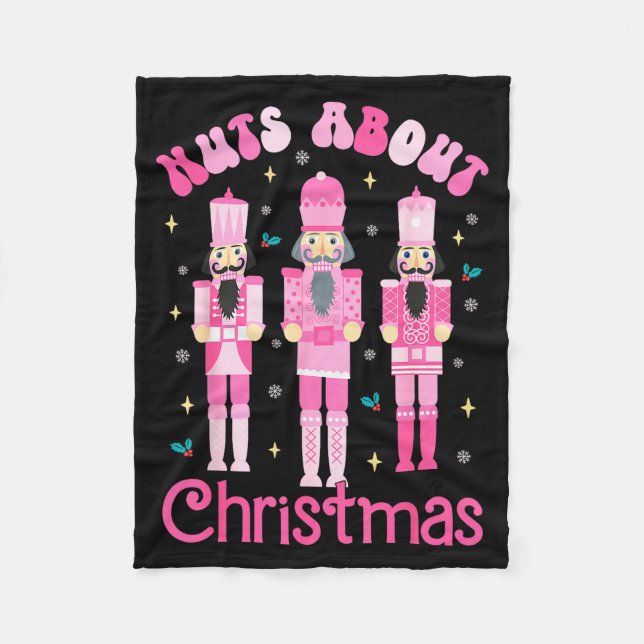Couverture Polaire Nuts About Christmas Nutcracker Funny Christmas  (Devant)