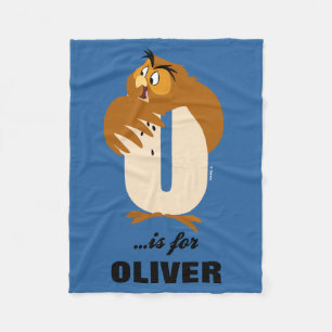 Couverture Polaire O est pour Owl  Ajouter votre nom