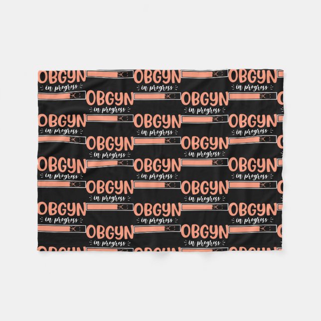 Couverture Polaire OBGYN En Cours OB Nurse Uterus OB Gyn  (Devant (Horizontal))