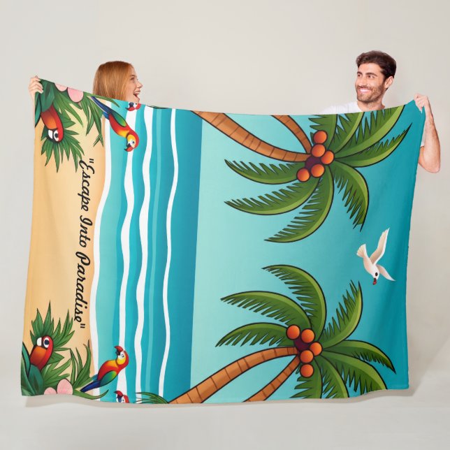 Couverture Polaire "Ocean Horizon Escape" (En situation)