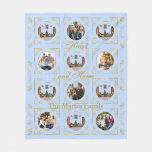 Couverture Polaire Ode au Casse-Noisette Bleu 6 Photo Plaid en Laine