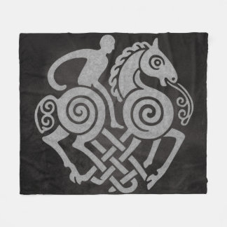 Couverture Polaire Odin Riding Sleipnir - Norse Mythologie Viking Art