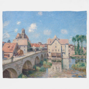 Couverture Polaire OEuvre d'Alfred Sisley - Le Pont de Moret