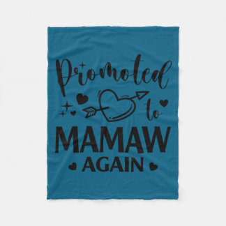 Couverture Polaire Œuvre d'art de révélation de genre de Mamaw promue