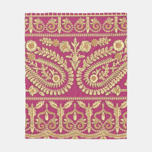 Couverture Polaire OEuvre d'art moghol. or antique indien b (Devant)
