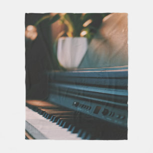 Couverture Polaire Oeuvre Piano Cute