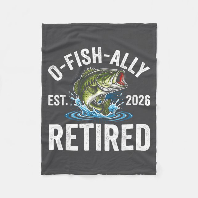 Couverture Polaire Ofishally Retired 2026 Funny Fishing Retirement Fi (Devant)