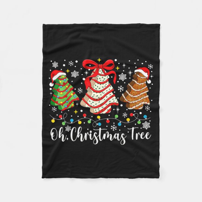 Couverture Polaire Oh Christmas Tree Cakes Debbie Becky Jen Cake Love (Devant)