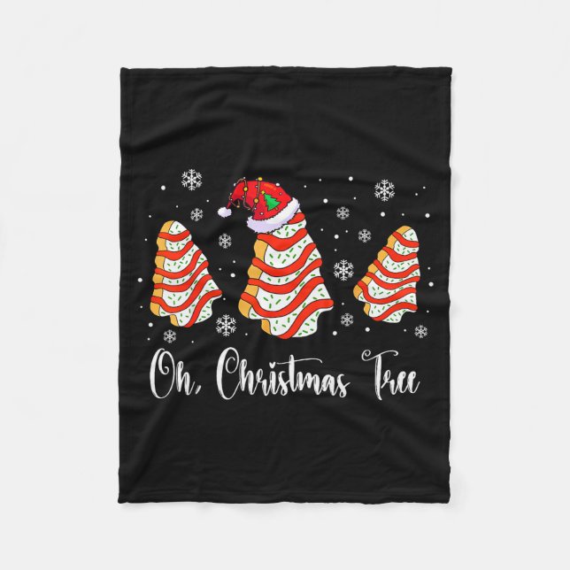 Couverture Polaire Oh Christmas Tree Cakes Debbie Becky Jen Cake Love (Devant)