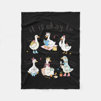 Couverture Polaire Oie Idiote C'est pour la santé mentale Enfant Homm