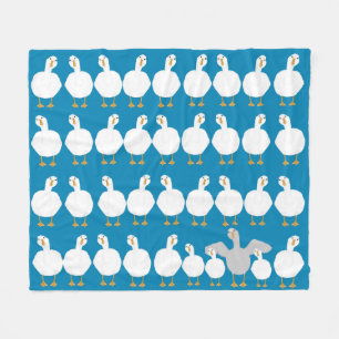 Couverture Polaire Oie Qui Fleece Blanche